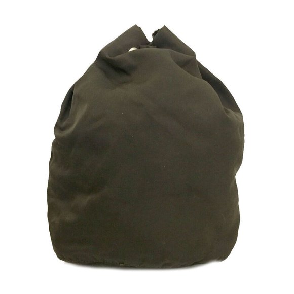 PRADA Logo Plate Nylon Drawstring Cosmetic Pouch Bag - Picture 4 of 8